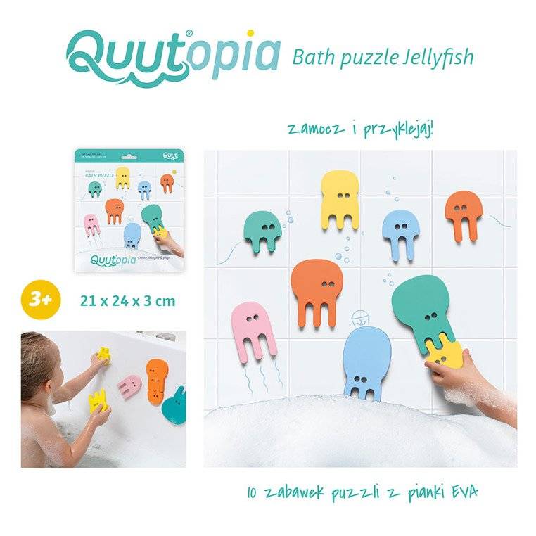 QUUT Zestaw puzzli piankowych Quutopia Meduzy