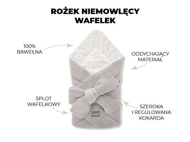 Sleepee - Rożek Niemowlęcy Wafelek - Beż