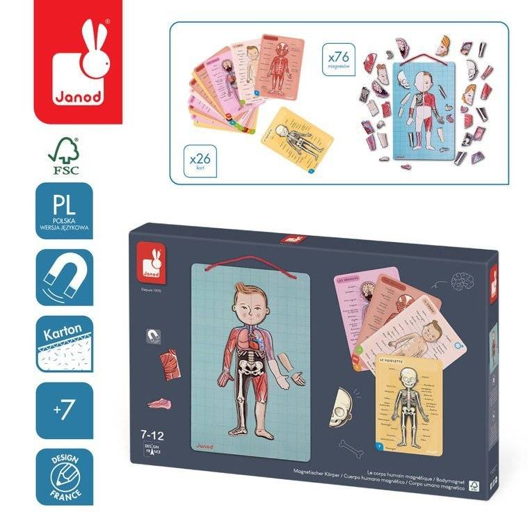 Ukladanka Magnetyczna Cialo Czlowieka Janod Zabawki Dla Dzieci Magnetyczne Zabawki Edukacyjne Gry I Puzzle Wyprawka Dla Noworodka Akcesoria Dla Dzieci I Rodzicow Warszawa