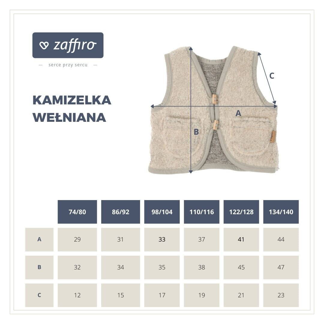 Zaffiro - Kamizelka 100% wełna - Baranek - Grey