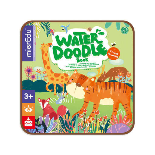 mierEdu Kolorowanka wodna z pędzelkiem - Zwierzęta leśne ME229D