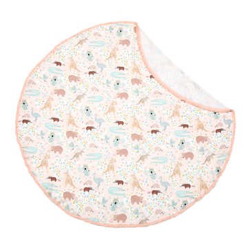 BAMBOO ROUND SWADDLE - KING SIZE - DUNDEE & FRIENDS PINK,  La Millou