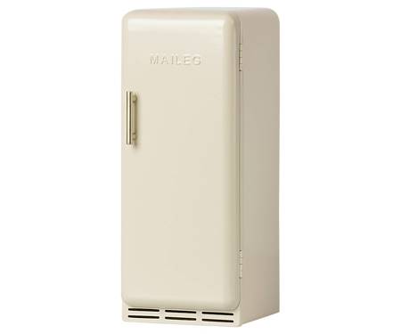 Akcesoria dla lalek - Miniature fridge - Off white, Maileg