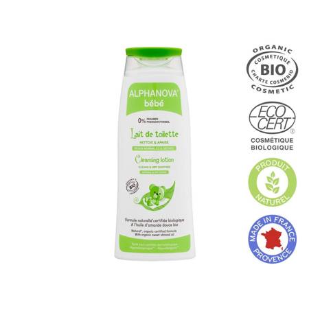 Alphanova Bebe - Organiczne mleczko z oliwą do mycia niemowląt 200 ml