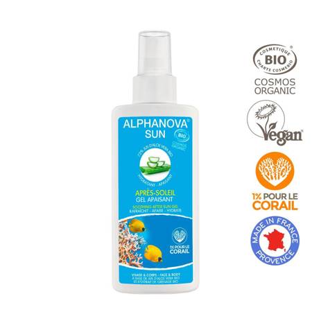 Alphanova Sun, Bio Kojący Żel po Opalaniu z Aloesem w Sprayu, 125ml