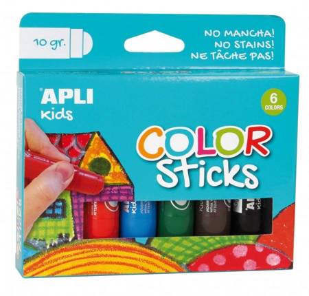 Apli Kids - Farby w kredce 6 kolorów