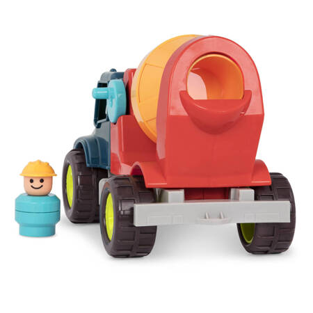 B.Toys - Happy Cruisers - Cement Truck - Betoniarka z figurką kierowcy