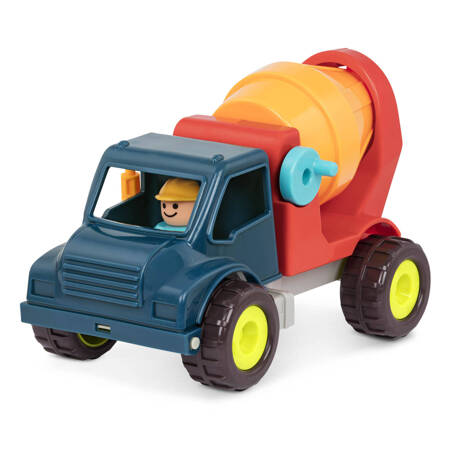 B.Toys - Happy Cruisers - Cement Truck - Betoniarka z figurką kierowcy