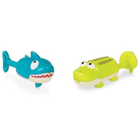 B.Toys - Splishin' Splash – zestaw dwóch sikawek - Rekin i krokodyl