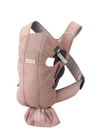 BABYBJORN MINI 3D Mesh – nosidełko, Zgaszony Róż