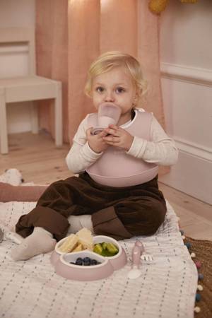 BABYBJORN - Zestaw do karmienia Mealtime - Powder Pink