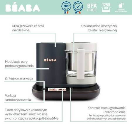 BEABA Babycook® Smart Charcoal Grey