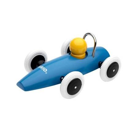 BRIO - Samochodzik Drewniany Wyścigówka - Niebieski