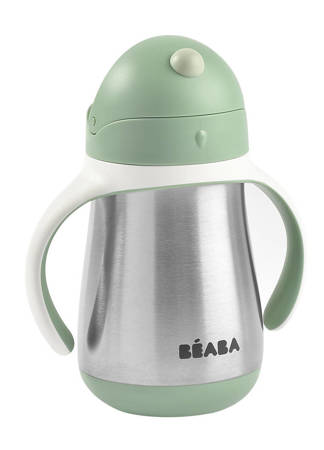 Beaba Bidon termiczny termobutelka ze słomką 250 ml Sage green