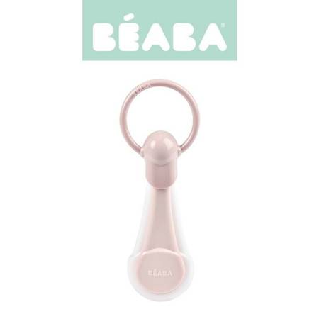 Beaba - Cążki do paznokci w etui - Old Pink