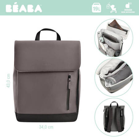 Beaba Plecak dla rodzica Oslo Mineral grey