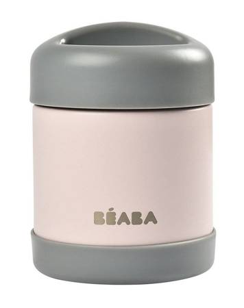 Beaba Pojemnik - termos obiadowy ze stali nierdzewnej z hermetycznym zamknięciem 300 ml dark mist/light pink