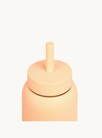 Bink - Silikonowa nasadka ze słomką do butelek Mini Bink - Apricot