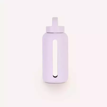 Bink - Szklana butelka do monitorowania dziennego nawodnienia Mama Bottle - Lilac