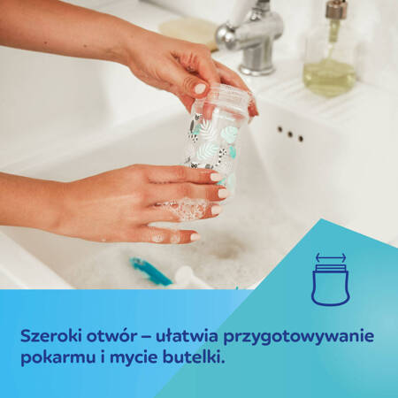 Butelka szeroka antykolkowa Canpol babies 120 ml PP EasyStart ROYAL BABY - Różowa