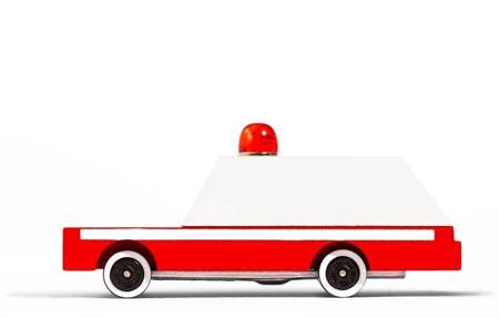 Candylab Samochód Drewniany Ambulans