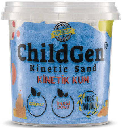 ChildGen - Piasek kinetyczny, 100% naturalny, 500g, kolor NIEBIESKI