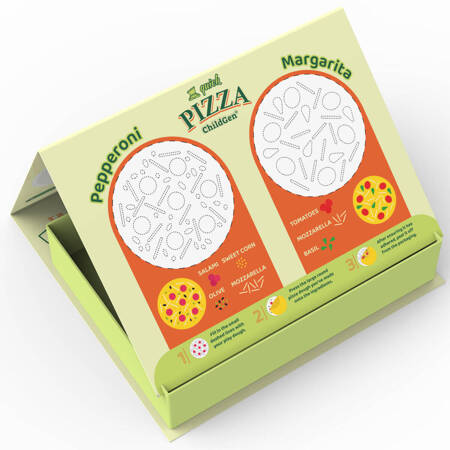 ChildGen - Zestaw kreatywny PIZZA, 100% naturalna ciastolina i akcesoria