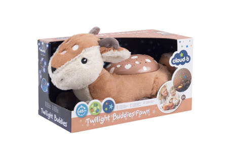 Cloud b® Twilight Buddies™ - Pluszowy projektor dla dzieci - Sarenka - przyjaciel do snu