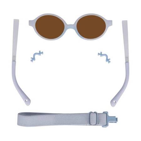 Dooky - Okulary przeciwsłoneczne Gili 2in1 Baby Junior 0-3l - Blue