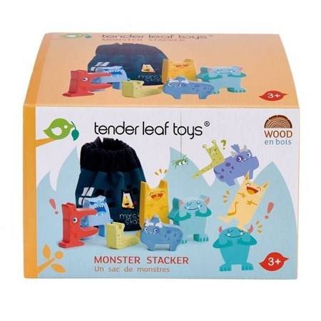 Drewniana gra zręcznościowa - Wesołe Potwory, Tender Leaf Toys