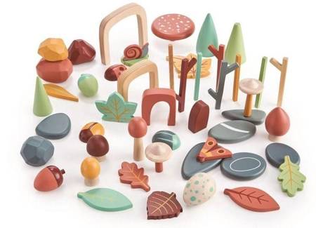 Drewniana skrzynka kreatywna - Leśne skarby, Tender Leaf Toys