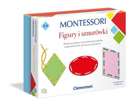 Gry Edukacyjne - Montessori Figury I Sznurki, Clementoni