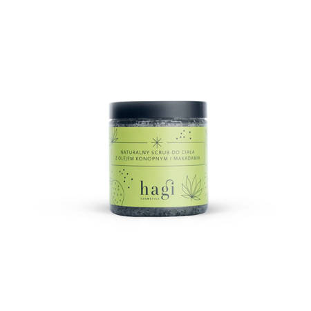 Hagi Cosmetics - Naturalny scrub do ciała z olejem konopnym i makadamia
