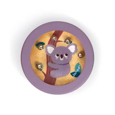 Janod - Gra zręcznościowa z kuleczkami Pocket 3+ - Koala
