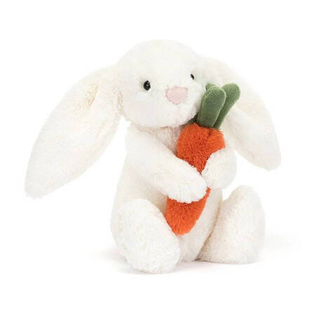 JellyCat - Wesoły Króliczek z Marchewką 18 cm