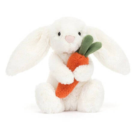 JellyCat - Wesoły Króliczek z Marchewką 18 cm