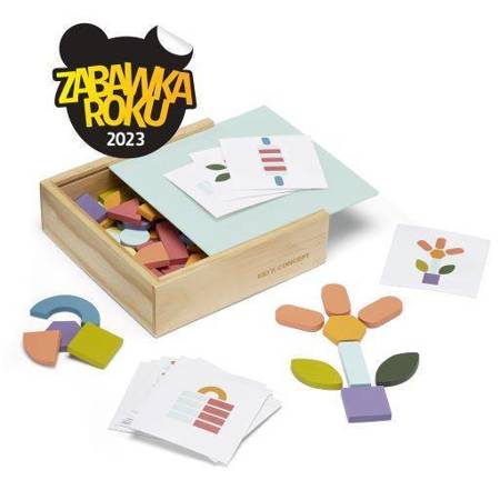 Kid's Concept - Drewniana układanka/puzzle-mozaika ZABAWKA ROKU 2023