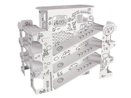 Kolorowanka 3D do składania XXL - Parking 4l+ MONUMI
