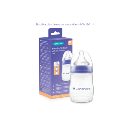 Lansinoh - Feeding Bottle 160ml - Butelka do karmienia 160ml + smoczek NaturalWave