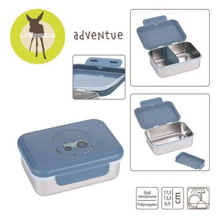 Lassig Lunchbox ze stali nierdzewnej Adventure Traktor