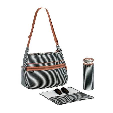 Lassig Marv Torba z akcesoriami Urban bag Pinstripe anthracite