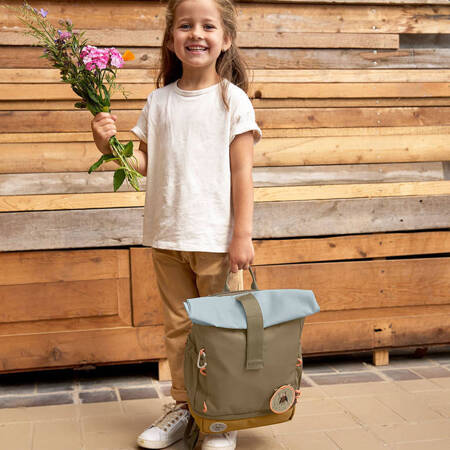 Lassig Plecak mini rolltop Nature oliwkowy