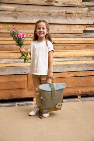 Lassig Plecak mini rolltop Nature oliwkowy