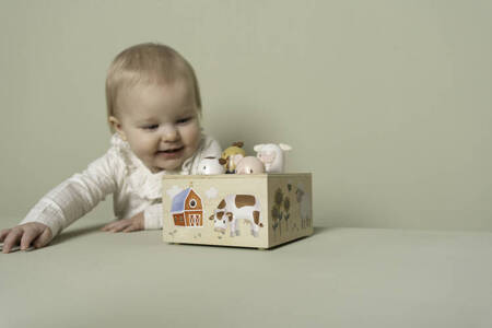 Little Dutch Drewniana zabawka pop-up Little Farm FSC