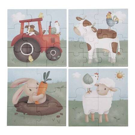 Little Dutch Puzzle 4 elementy Little Farm FSC LD7153