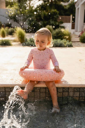 Little Dutch Swimsuit z rękawami Vintage Pink 74/80 Little Pink Flowers CL80681555