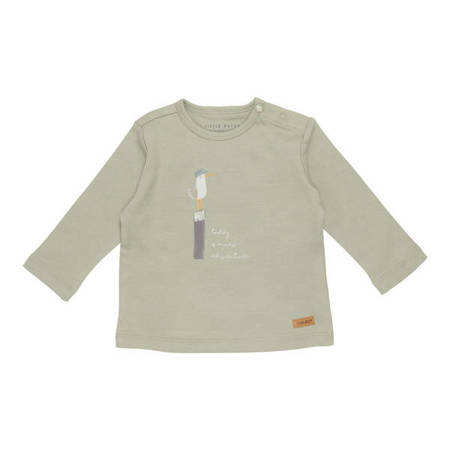 Little Dutch T-shirt z długim rękawem Seagulls Olive 62cm CL21021611