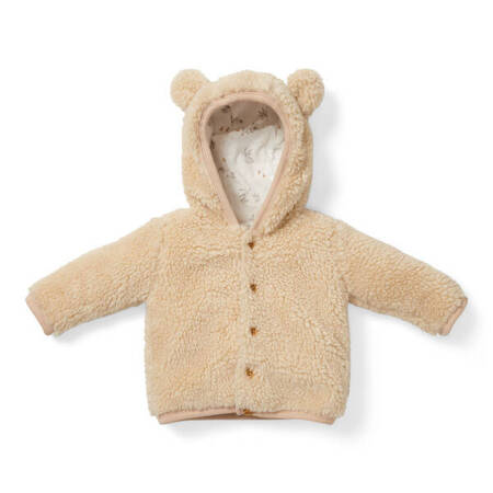 Little Dutch Zapinana bluza z kapturem Teddy - Baby Bunny Sand 92 CL25823821