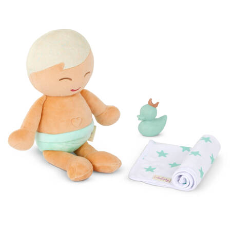 LullaBaby bath doll – lalka przytulanka DO KĄPIELI – CHŁOPIEC – blondyn