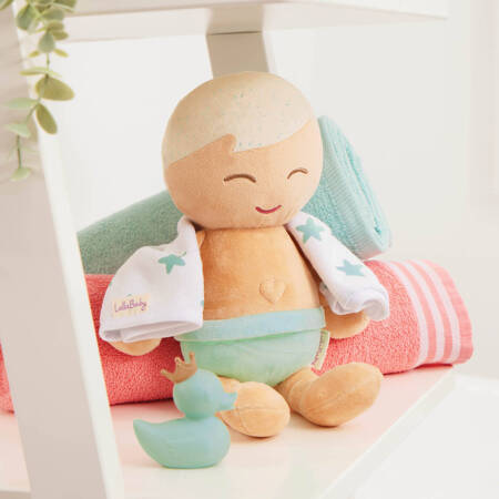 LullaBaby bath doll – lalka przytulanka DO KĄPIELI – CHŁOPIEC – blondyn